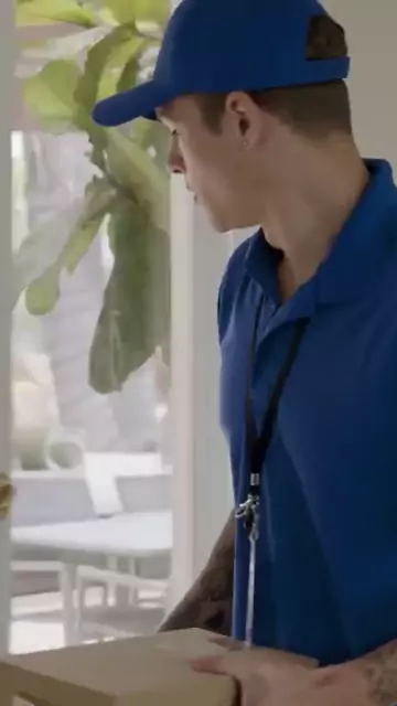 beautiful stepmom lucky mailman after banged blowjob