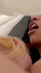 petite latin blonde squirting threeway