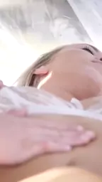 blonde lingerie massage booty focus enjoyed