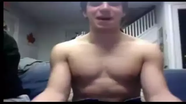 Guy jerks off on webcam at a party
