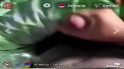 Armenian Man cums into plastic bag