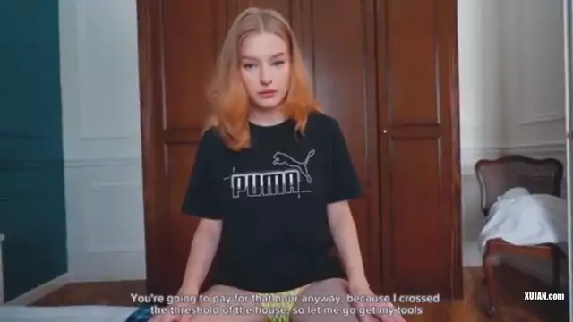 Master Fucked Teen Juicy Student on Her Creaky Bed