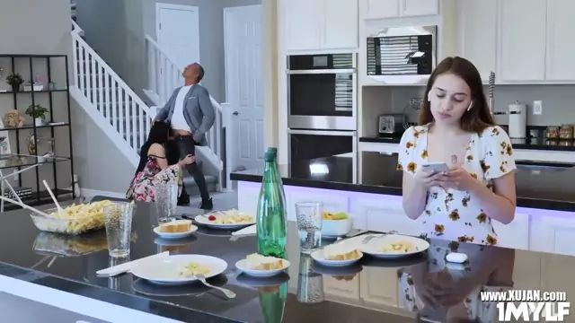 Stepmom Crystal Rush seducing her stepdaughters BF