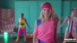 ADULT TIME New Hottie In A Lesbian Aerobic Club