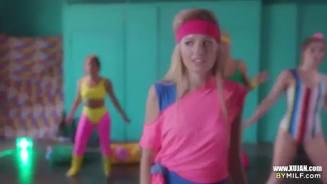 ADULT TIME New Hottie In A Lesbian Aerobic Club