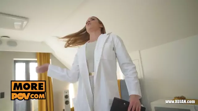 POV blonde doc Alexis Crystal fucks her patient