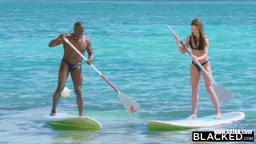 Alyssa Reece Does a strong monster cock on the Beach poolside
