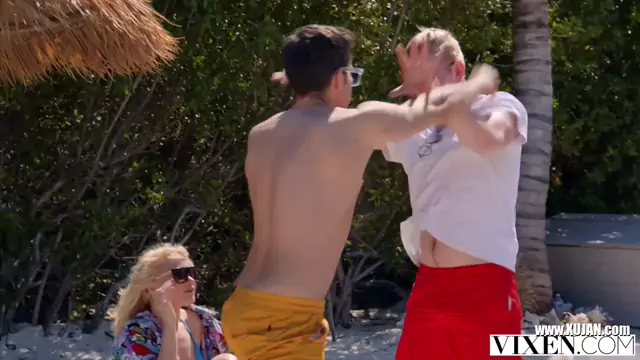 Vixen Lifeguard Allie Hooks Up With Guest On Private Beach