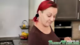 FAMILY STROKES Big tits lady Cara May pounded by naughty stepbrother