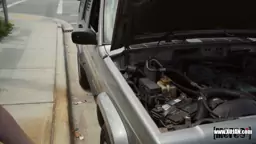 Ex BF plows sizzling young blonde near her broken down car Melody Marks
