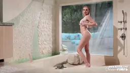 Big Boobs Cherry of the Month Kenzie Anne Fucks Herself in the Shower