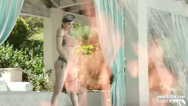 Cherrypimps Big Boobs Cherry of the Month Kenzie Anne Gets A Wet Poolside Fuck