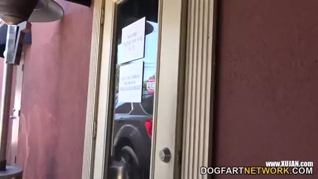 Brooklyn Chase sucks two black cocks at the gloryhole
