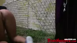 Natural tits lesbian gets sexy twat licking in sexy threeway