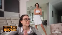 POV Stepsisters Matty Simon Kitty want your veiny heavy shaft