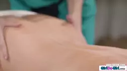 Stepmom gets her masseuse to rub her cunt