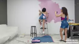 Painting the wall has never been so much fun Ryder Rey Zerella Skies