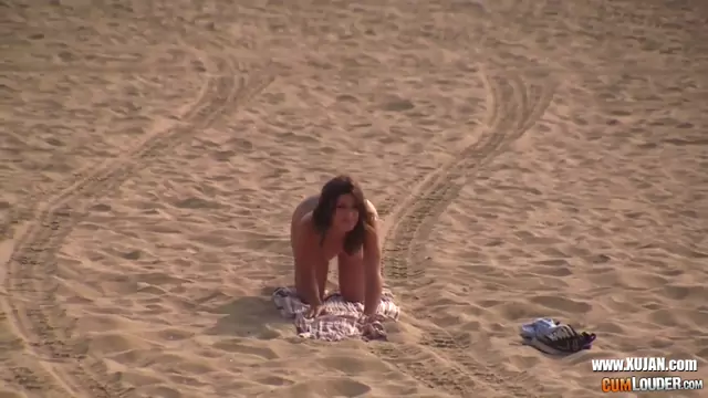 Beach Hot Girl Julia Roca Rides Cums all Over Meat