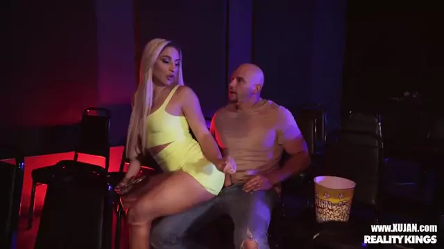 Abella Danger gets assfucked in a movie theater by a hung creepy dude