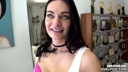 EVIL ANGEL Czech Leanne Lace teasing Rocco without any intercourse