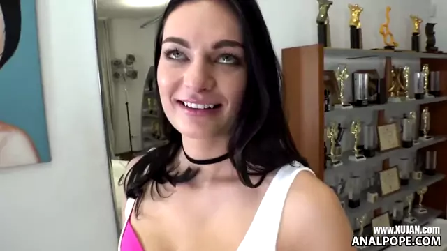 EVIL ANGEL Czech Leanne Lace teasing Rocco without any intercourse