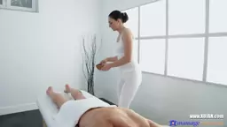 Messy Masseuse Pounded on the Job