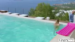 Sexy fuck by the pool