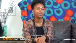 African Casting Hot Bikini Model Gets The Job Done Deep Gagging