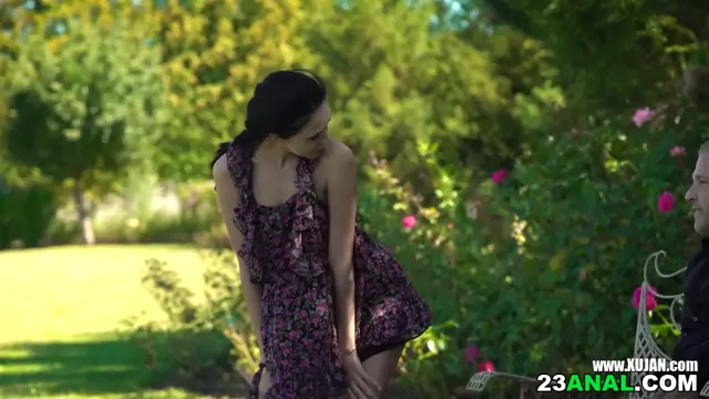 Alyssa Bounty loves to be ravaged in the butt on a sunny day