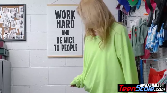 Scared blonde teen burglar Nikole Nash punish ravaged by big cocked LP officer
