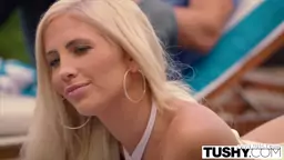 Amazing blonde Tasha Reign tries kinky stuff with a lover
