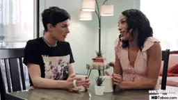 PURE TABOO Tricky lesbian saves an black Olive Glass Alexis Tae
