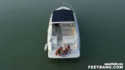 A lovely afternoon of a boat ride some footjob Tina Kay