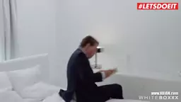 LETSDOEIT  Czech Lovita Fate fingers fucks her pierced twat with a white dildo