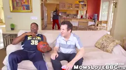 Big titted COUGAR smashed by ebony basketball players