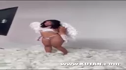 latin brunette angel photoshoot