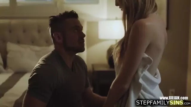 Guy is muff licking fucking his brunette stepsister in law