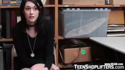 SHOPLYFTER Ebony haired beautiful babe gets punished with officers big thick shaft