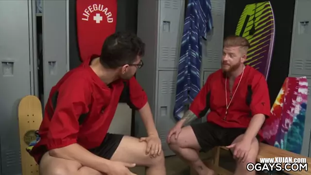 Heavy Hunk Guy Bennett Anthony Lustful Angel Ventura getting bored after Lifeguard Duty