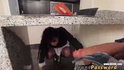 Bombshell Tranny works as a maid but fucks like a real tart