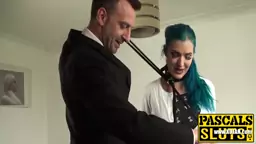 Pierced assfucking young bitch gets her tight ringpiece ruined