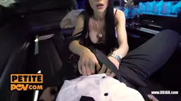 PetitePOV Lusty mistress Sasha Rose fucks in limo
