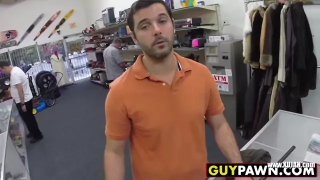 Handsome guy offered a backroom threeway deal by two homos