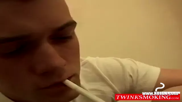Steamy cockstroking with hardcore smoker Bryce Corbin