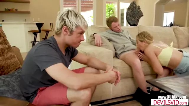 Hubby watching wifey fucking other guy