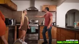 Step Daddy Donnie Rock getting seduced by his stepdaughter Riley Star