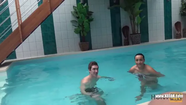Sex adventures in private swimming pool