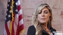 GIRLSWAY Sexy woman bodyguard persuades politician to choose women Ellie Lilly Jamie Michelle