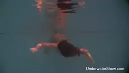 Erotic underwater show of Natalia