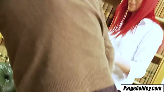 PAIGE ASHLEY Naughty Librarian With Big Juicy Breasts
